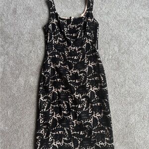 Alexander McQueen Black Lace Midi Dress 🖤